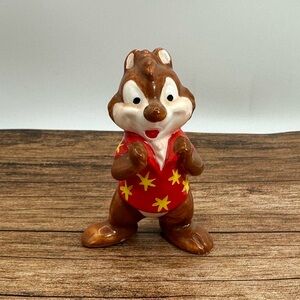 Vintage Disney Japan Chip & Dale Rescue Rangers Porcelain Figure Dale ONLY